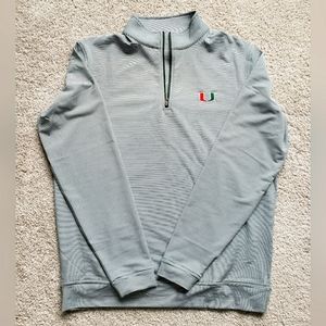NWOT - University of Miami Quarter Zip Pullover